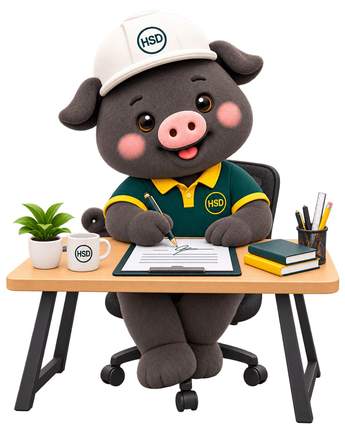 น้องหมูดำ: นัดเซ็นสัญญา