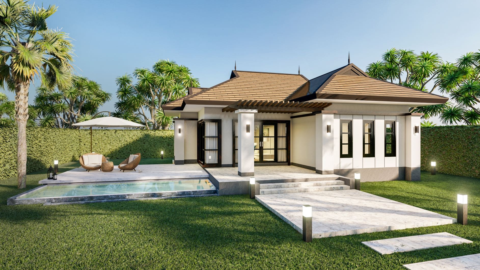 แบบบ้าน HSD – 05 Mini Bali รับสร้างบ้าน Homesquare