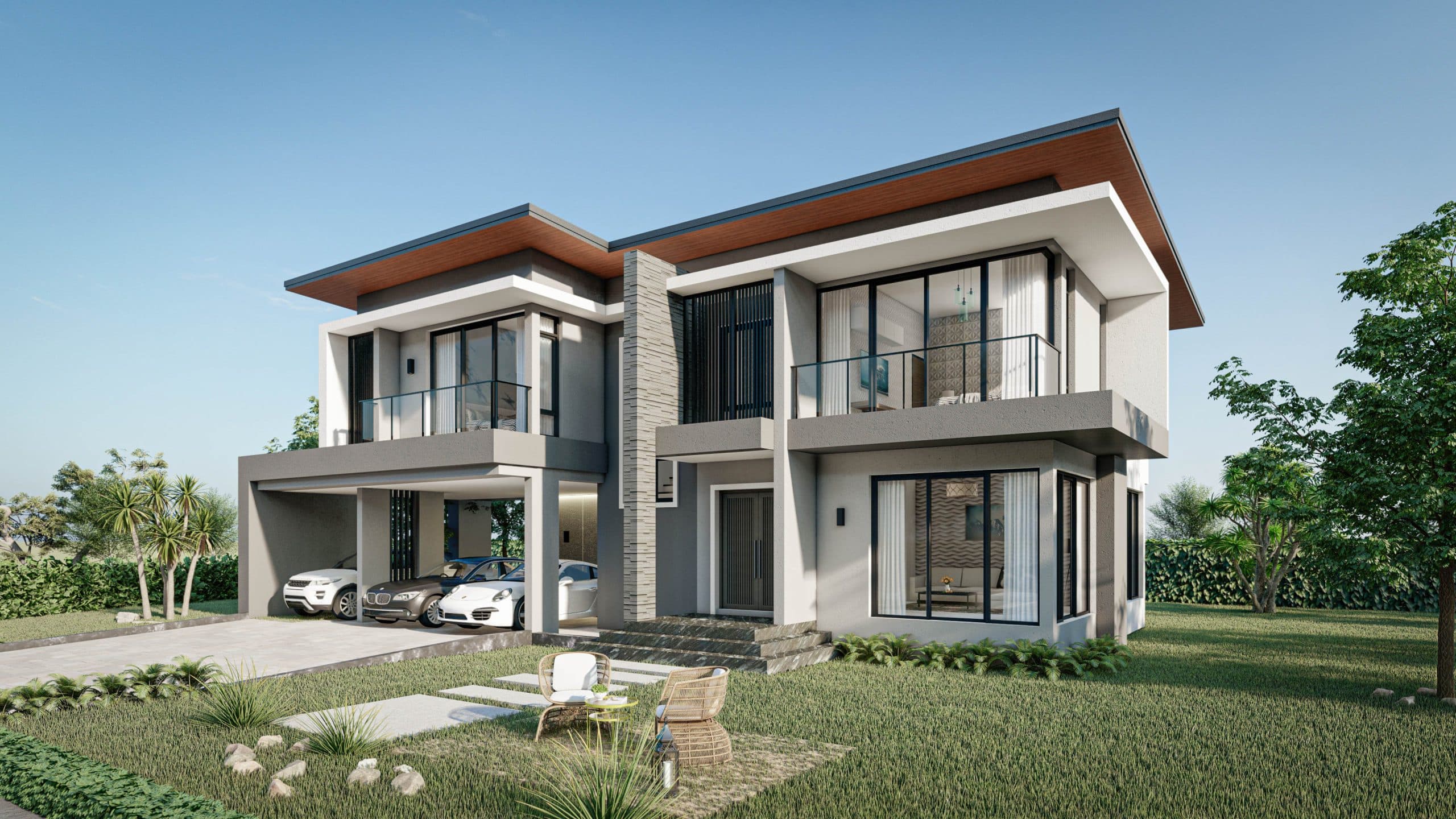 แบบบ้าน HSD – 08 Classy Modern รับสร้างบ้าน Homesquare